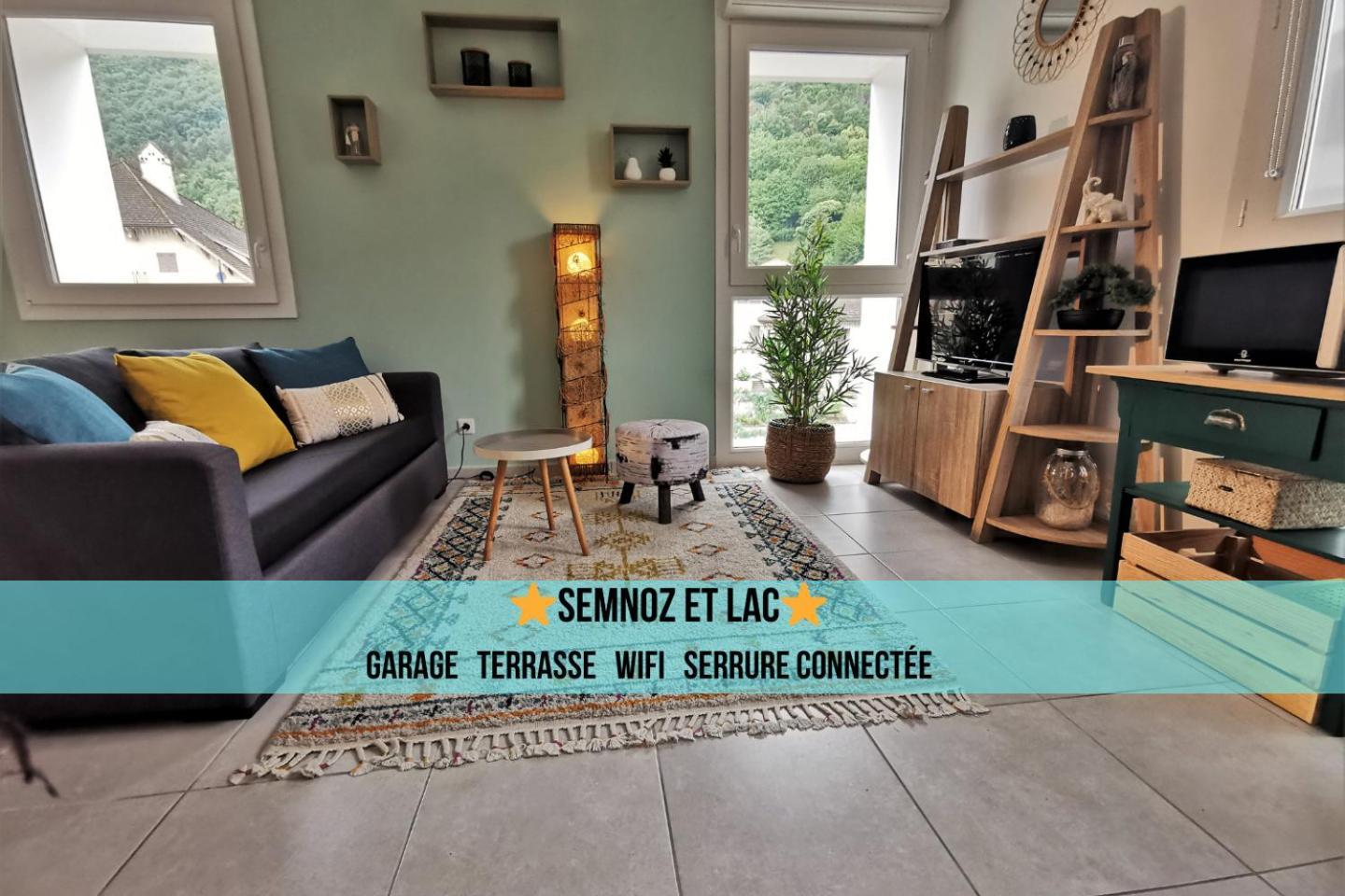 Semnoz & Lac - Wifi - Parking - Netflix - Balcon - Centre-Ville Sévrier Eksteriør billede